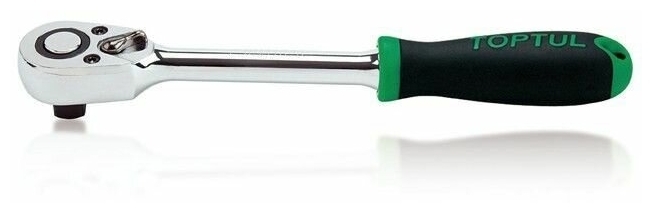 Трещотка с резиновой ручкой 1/2 Toptul CJRM1626 (260 мм, 72 зуба)