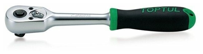 Трещотка с резиновой ручкой Toptul CJPI0815 1/4 (145 мм, 45 зубьев)