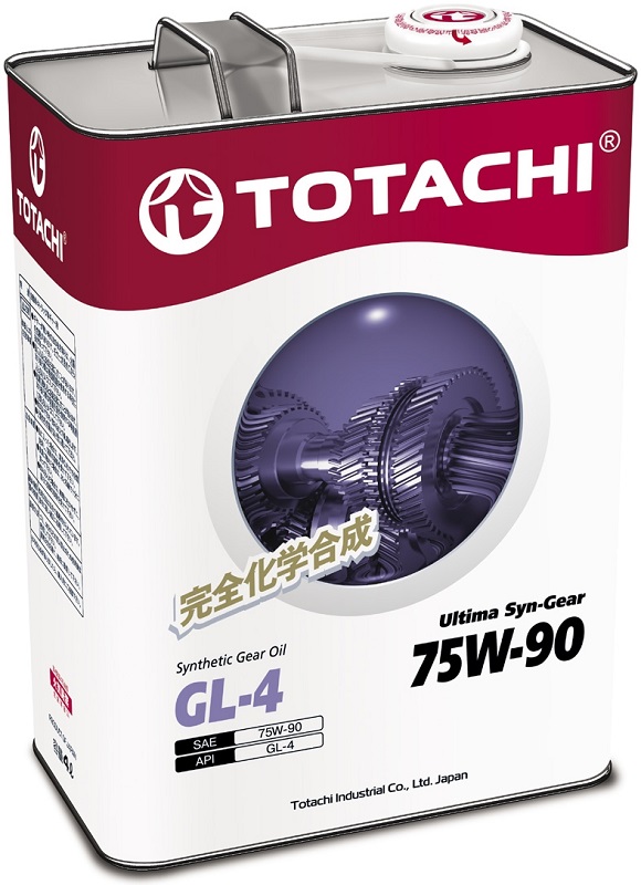 Трансмиссионное масло Totachi 4589904931635 Ultima Syn-Gear 75W-90 4 л