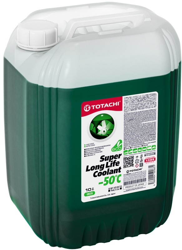 Жидкость охлаждающая Totachi 41710 Super Long Life Coolant -50, зелёная, 10л