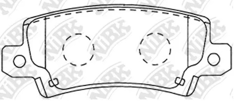 Колодки тормозные дисковые задние TOYOTA COROLLA NiBK PN1827