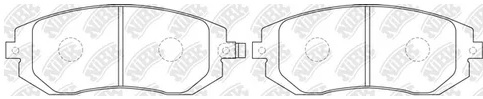 Колодки тормозные дисковые передние SUBARU IMPREZA, LEGACY NiBK PN7460S