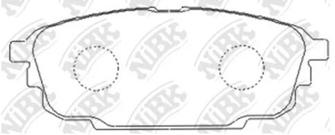 Колодки тормозные дисковые задние NiBK PN5476