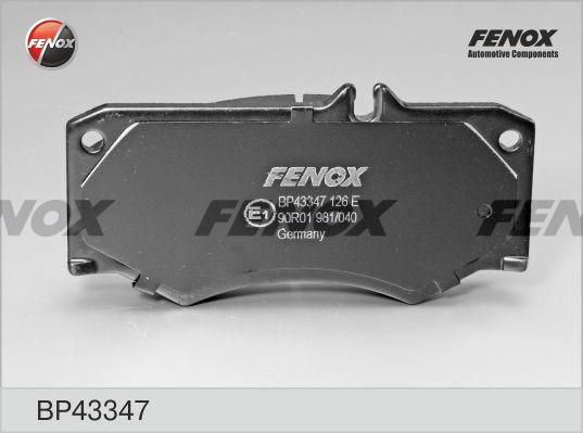 Колодки тормозные, дисковые передние MERCEDES T1 Fenox BP43347