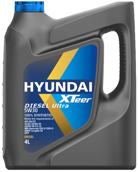 Масло моторное Hyundai Xteer 1041222, Diesel Ultra, 5W-30, 4 л 