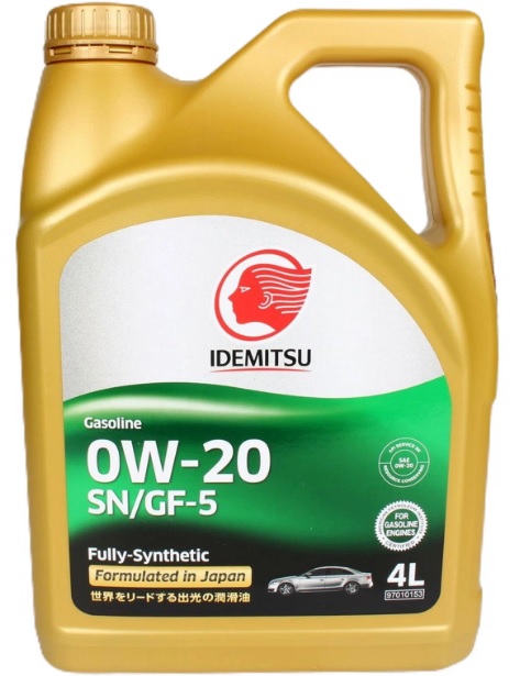 Масло моторное синтетическое Idemitsu 30021328-746, Gasoline, F-S, SN/GF-5, 0W-20, 4 л