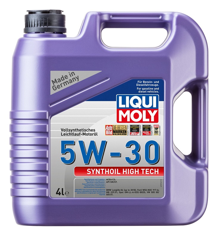 Синтетическое моторное масло Liqui Moly 20958 Synthoil High Tech, 5W-30, 4 л