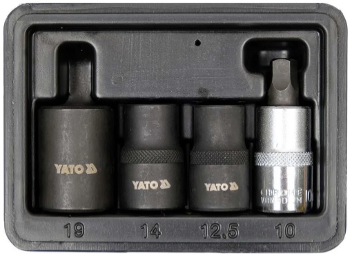 Набор головок для тормозных суппортов Yato YT-06806, 1/2, 4 предмета