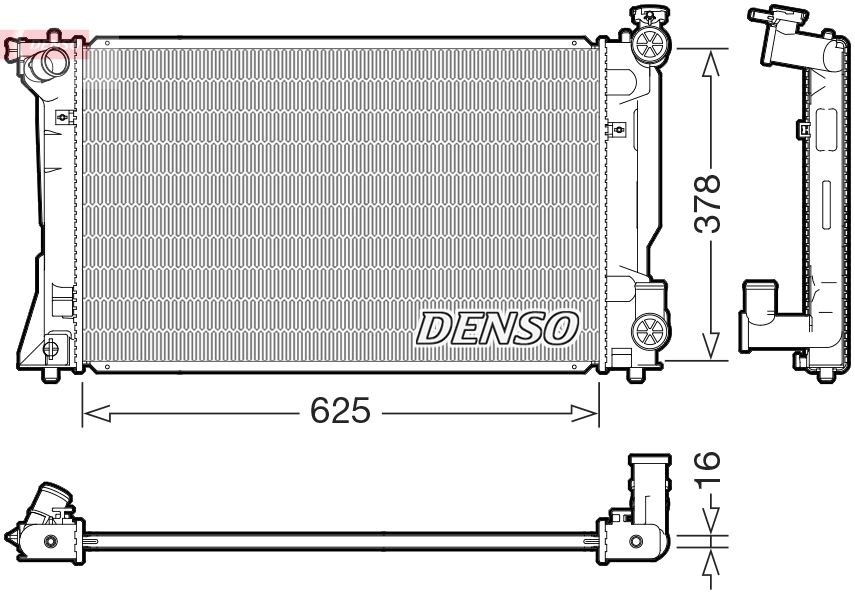 Радиатор охлаждения TOYOTA Avensis Denso DRM50118