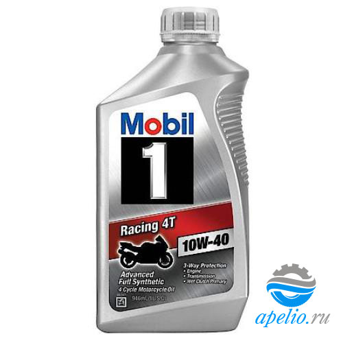 Моторное масло Mobil 103436 Racing 4T 10W-40 0.946 л