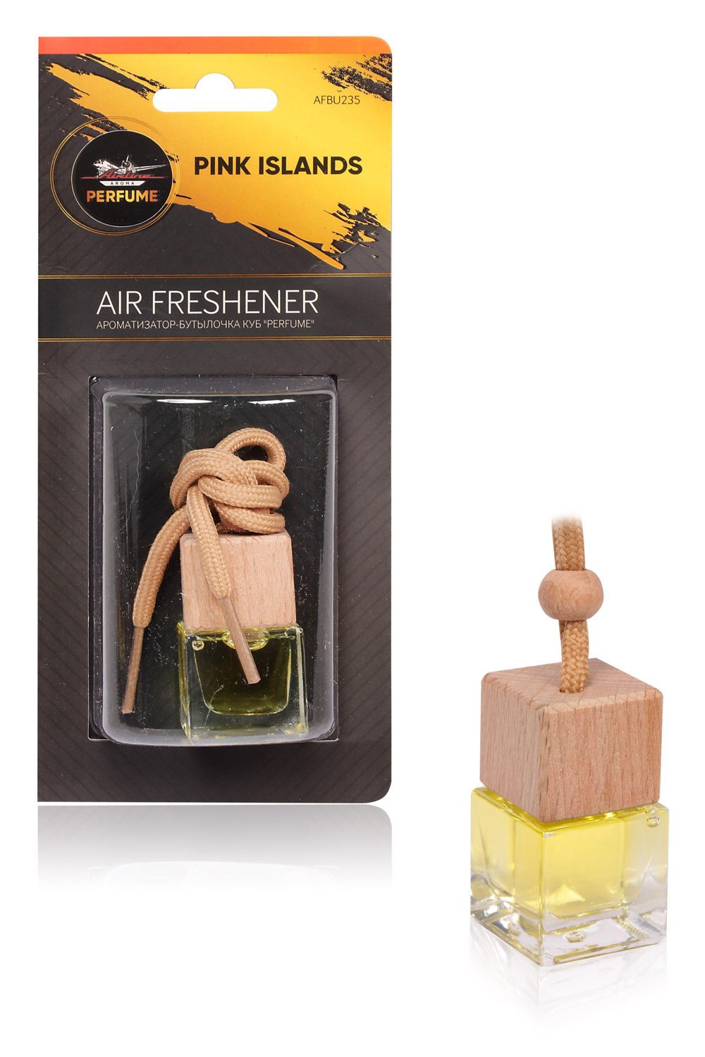 Ароматизатор-бутылочка куб "Perfume" PINK ISLANDS AIRLINE AFBU235