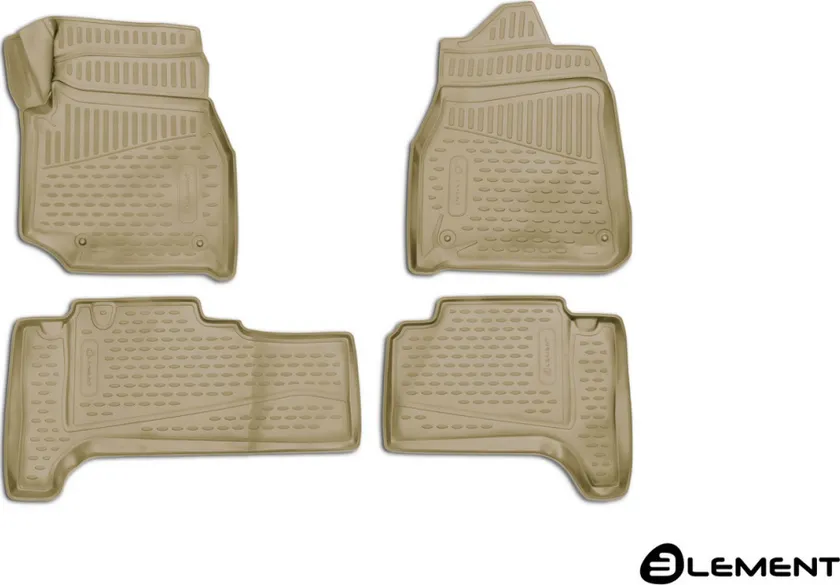 Коврики 3D Element для салона Toyota Land Cuiser J100 (правый руль, 4WD, дизель, АКПП) 1998-2007