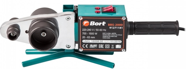 Сварочный аппарат для пластиковых труб Bort BRS-2000 91271181