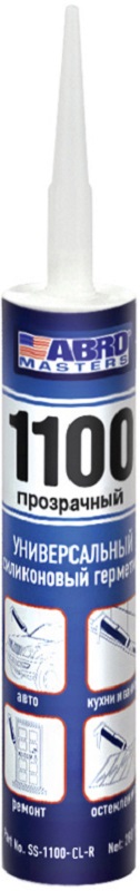 Герметик силиконовый Abro SS1100CL,1100 MASTERS,прозрачный