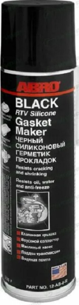Герметик прокладок Abro 12AB8 спрей чёрный