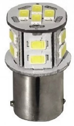 Лампа светодиодная Маяк 12T25-W/14SMD/5730/BL Standart P21W 12В, 1шт