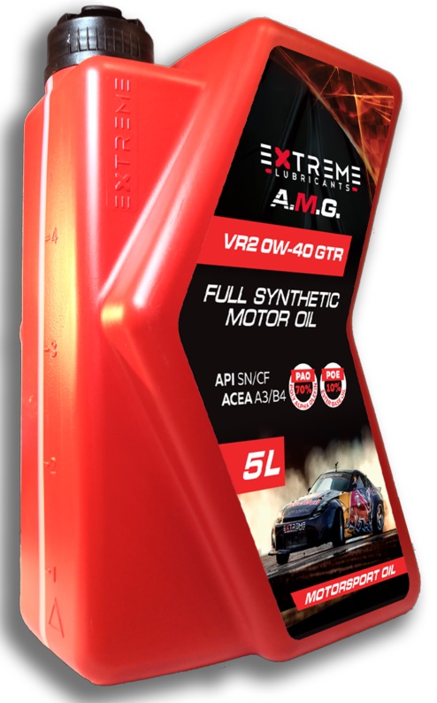 Масло моторное синтетическое Extreme Lubricants EXVR20W40GTR5L EXTREME A.M.G. VR2 GTR 0W-40, 5л