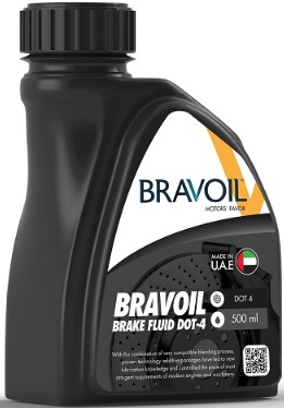 Жидкость тормозная Bravoil 46745 dot 4, BRAKE FLUID, 0.5л