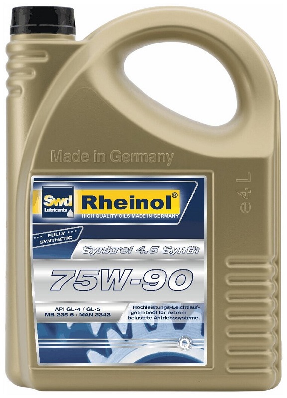 Масло трансмиссионное синтетическое SWD Rheinol 30645485 Synkrol 4.5 Synth. 75W-90, 4л