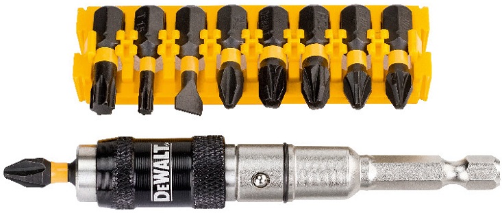 Набор бит с держателем IMPACT DEWALT DT70518T-QZ, 10 штук