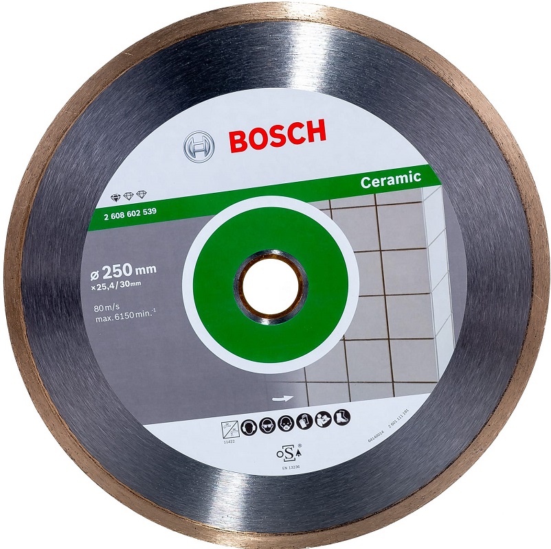 Диск алмазный отрезной Professional for Ceramic Bosch 2608602539, 250х30х25.4 мм