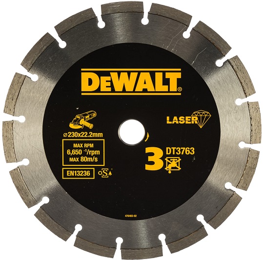 Диск алмазный отрезной DEWALT DT3763-XJ, 230х22.2 мм