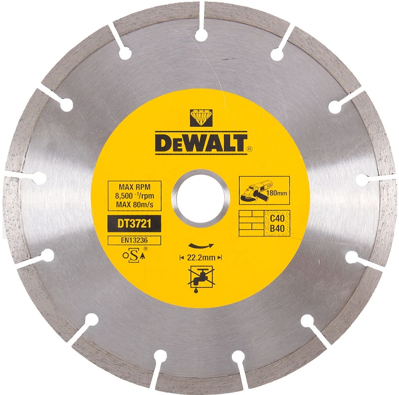 Диск алмазный отрезной DEWALT DT3721-QZ, 180х22.2 мм