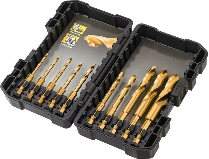 Набор сверл Impact TITANIUM Drill Bit Set Dewalt DT50050-QZ, 10 штук