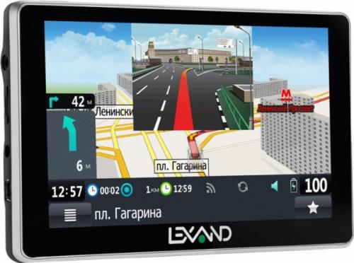 Навигатор Автомобильный GPS Lexand SA5+ 5 480x272 4Gb microSD FM-Transmitter черный Navitel 8.7 с р