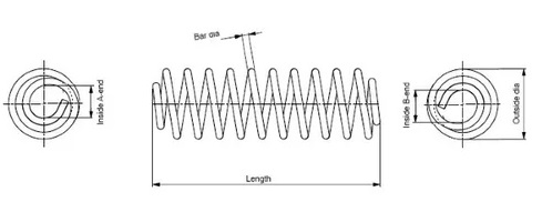 Пружина подвески FORD Fiesta Monroe SP0026