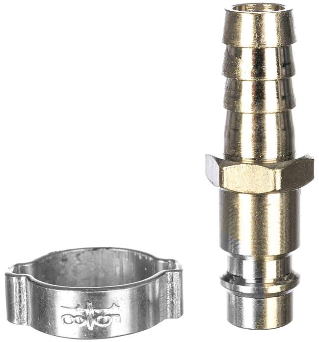 Разъемное соединение рапид (штуцер) елочка 10мм с обжимным кольцом 10x15мм FUBAG 180162 (B)