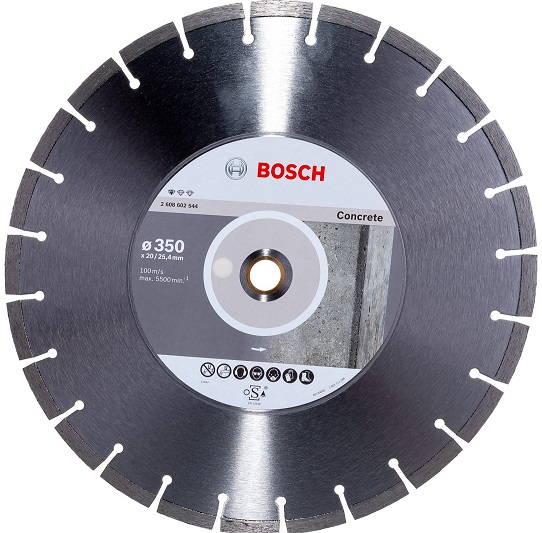 Круг алмазный 350х20/25,4 мм BOSCH Standard for Concrete 2608602544