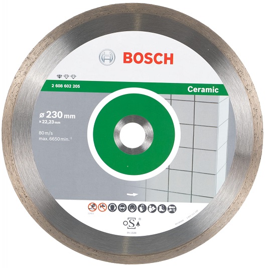 Диск алмазный по керамике Bosch 2608602205, 230х22.23 мм