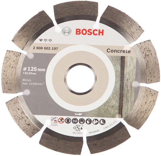 Диск алмазный Standard for Concrete по бетону Bosch 2608602197, 125х22.23 мм