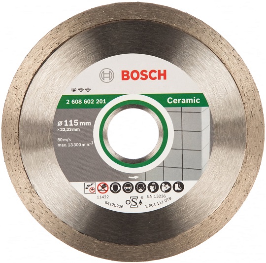 Диск алмазный по керамике Bosch 2608602201, 115х22.2 мм