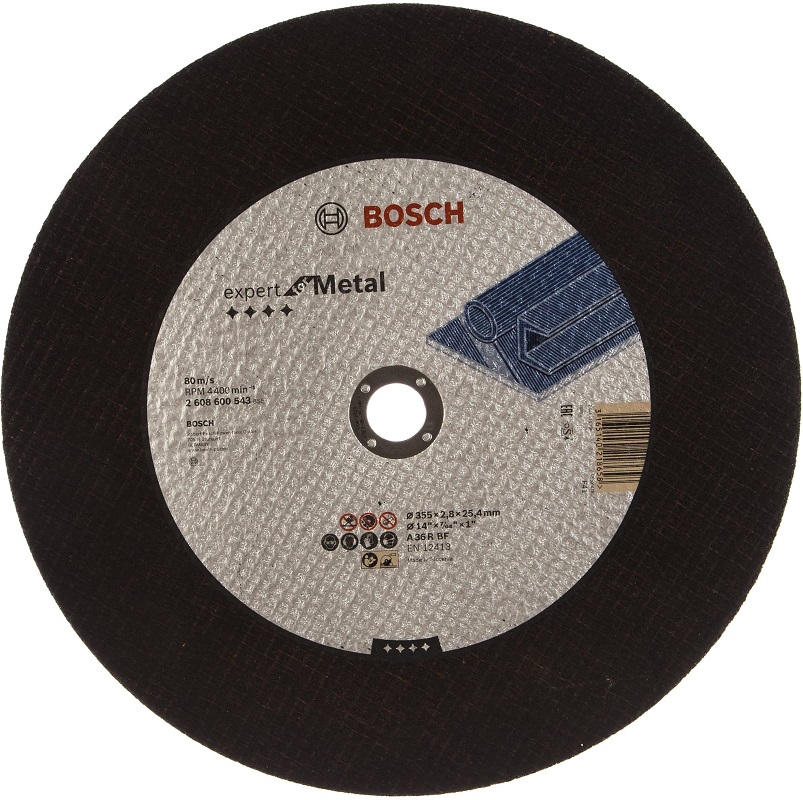 Диск отрезной по металлу Bosch 2608600543, 355х25.4 мм