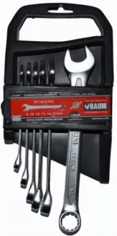 Набор комбинированных ключей  BAUM 33-06MP, 8-17 мм, 6 предметов