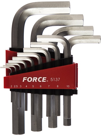 Набор 6-гранных ключей Force 5137, 2-19 мм, 13 предметов
