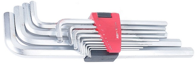 Набор 6-гранных ключей Force 5137XL экстрадлинных, 2-19 мм, 13 предметов