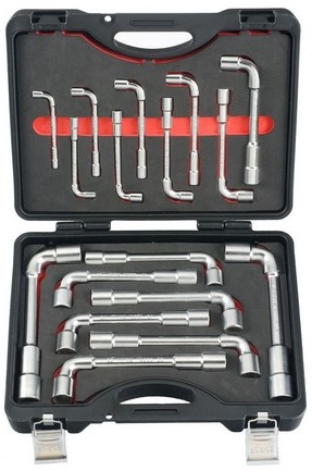 Набор угловых торцевых ключей Force 5176, 8-24 мм, 17 предметов