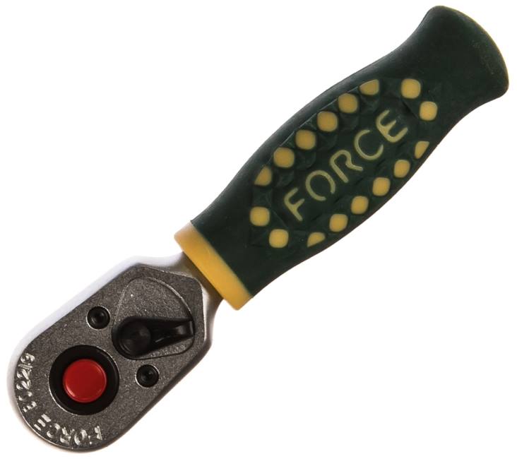 Трещотка Force 802219 1/4 с короткой ручкой (95 мм, 20 зубцов)