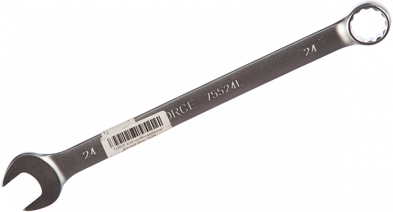 Экстрадлинный комбинированный ключ Force 75524L, 24 мм