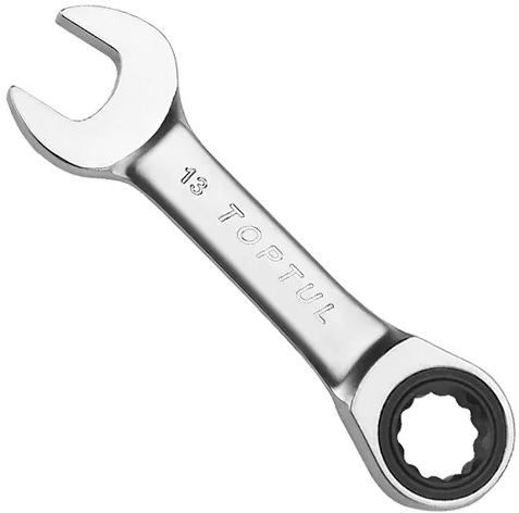 Ключ комбинированный MINI с трещоткой Toptul AOAB1919, 19 мм