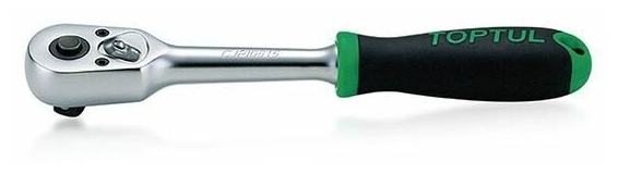 Трещотка с резиновой ручкой 3/8 Toptul CJBG1220 (200 мм, 36 зубьев)