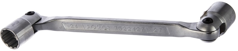 Шарнирный торцевой ключ Force 7522427, 24х27 мм