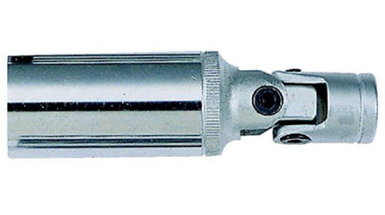 Т-образный магнитный свечной ключ с шаровым карданом 3/8 Force серия 8073BM (20.6 мм;  L=95 мм; вес - 0,150 кг)