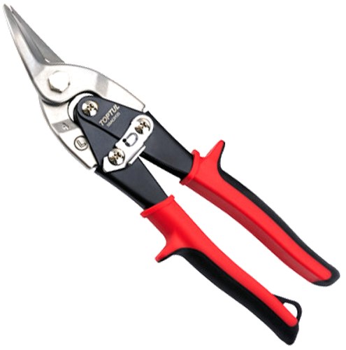 Ножницы по металлу TOPTUL SBAC0125 (левый рез, длина режущей части - 35 мм, общая длина - 248 мм)