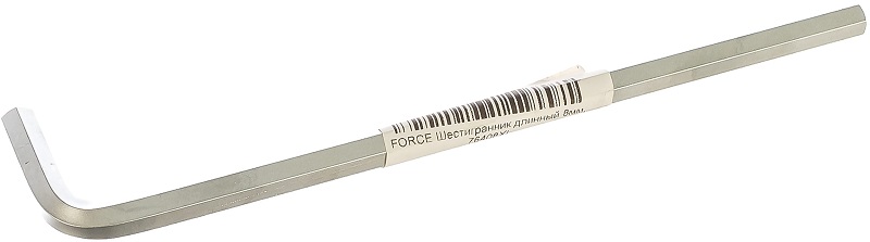 Экстрадлинный Г-образный 6-гранный ключ Force 76408XL, 8 мм
