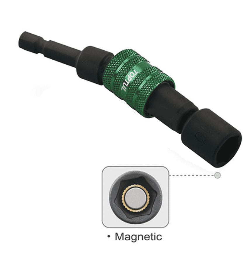 Магнитный 6-гранный кардан 1/4 Toptul BEBA0812, 12 мм, L - 87 мм