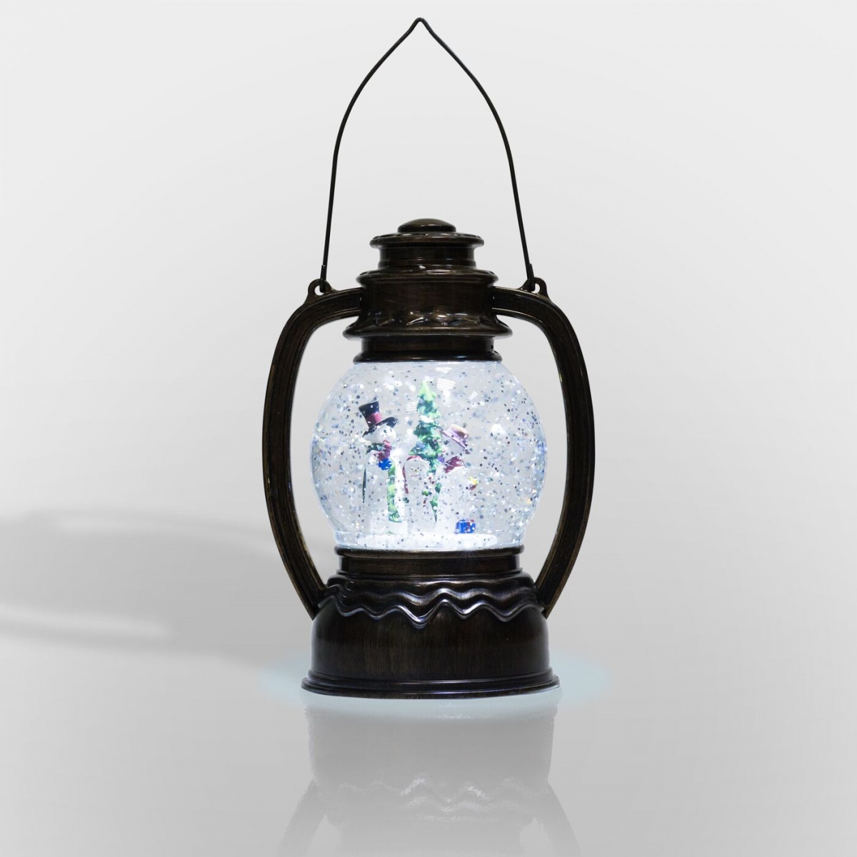 Декоративный фонарь Neon-night 5501-061 с эффектом снегопада и подсветкой Снеговики
